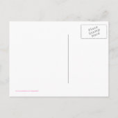 Lente roze tulpenbloem bruiloft save the date aankondigingskaart (Achterkant)