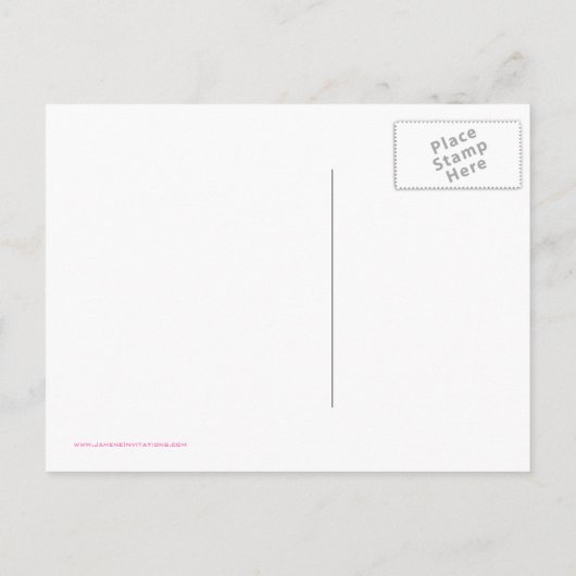 Lente roze tulpenbloem bruiloft save the date aankondigingskaart (Achterkant)