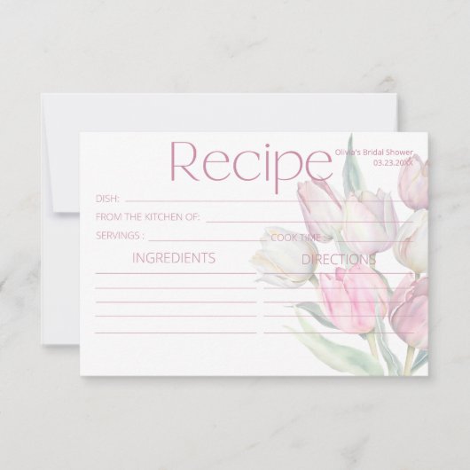 Lente roze witte tulpen Recept (Voorkant)