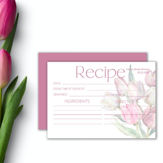 Lente roze witte tulpen Recept