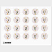 Lente rozen goud initialen sticker letter Y (Vel)