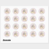 Lente rozen gouden ampersand sticker (Vel)