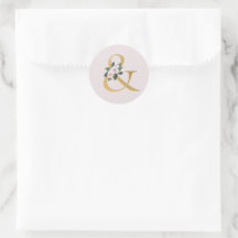 Lente rozen gouden ampersand sticker