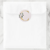Lente rozen gouden initiaal sticker letter C (Tas)