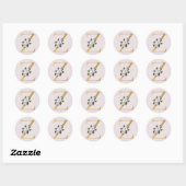 Lente rozen gouden initialen sticker letter Z (Vel)