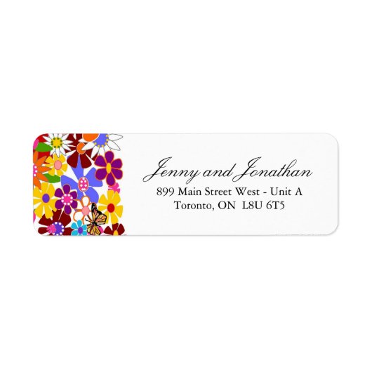 Lente RSVP-Adresetiketten Etiket (Voorkant)