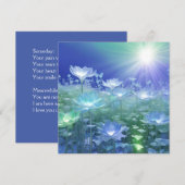 Lente rust feestdagenkaart (Voorkant / Achterkant)