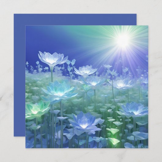 Lente rust feestdagenkaart (Voorkant / Achterkant)