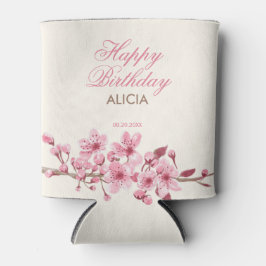 Lente Sakura Kersenbloesem Roze Cream Verjaardag Blikjeskoeler