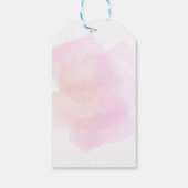 Lente Sakura Kersenbloesem Roze Cream Verjaardag Cadeaulabel (Achterkant)