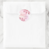 Lente Sakura Kersenbloesem Roze Cream Verjaardag Ronde Sticker (Tas)