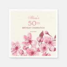 Lente Sakura Kersenbloesem Roze Cream Verjaardag