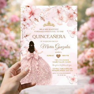Lente Sakura Quinceañera Zoete 16 Kersenbloesem Kaart