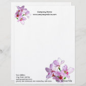 Lente Sakura/roze Cherry Blossom Briefhoofd (Voorkant / Achterkant)