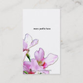 Lente Sakura/roze Cherry Blossom Visitekaartje (Achterkant)