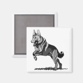 Lente Schäferhund Magneet (Voorkant / Achterkant)
