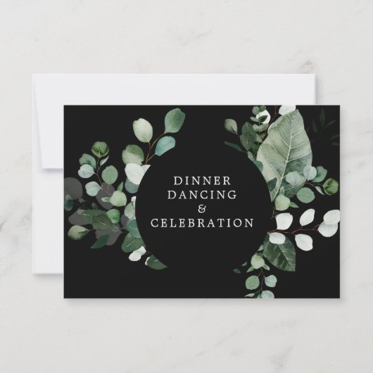 LENTE SCHOONHEID BOTANISCH GROEN Bruiloft (Achterkant)