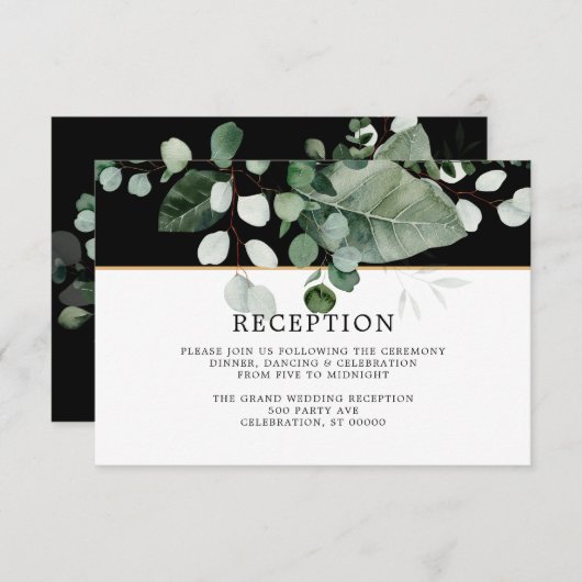 LENTE SCHOONHEID BOTANISCH GROEN Bruiloft (Voorkant / Achterkant)