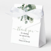 LENTE SCHOONHEID BOTANISCH GROEN Bruiloft Bedankdoosjes (Voorkant Zijde)