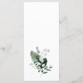LENTE SCHOONHEID BOTANISCH GROEN BRUILOFT MENU (Achterkant)