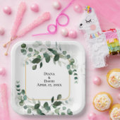 LENTE SCHOONHEID BOTANISCH GROEN BRUILOFT PAPIEREN BORDJE (Feest)