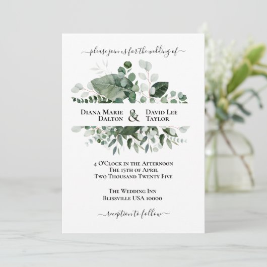 LENTE SCHOONHEID BOTANISCH GROEN KAART (Staand voorkant)