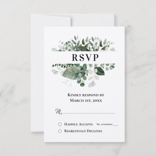 LENTE SCHOONHEID BOTANISCH GROEN RSVP (Voorkant)