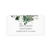 LENTE SCHOONHEID BOTANISCHE GROENE BLADEREN ETIKET (Voorkant)