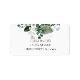 LENTE SCHOONHEID BOTANISCHE GROENE BLADEREN ETIKET