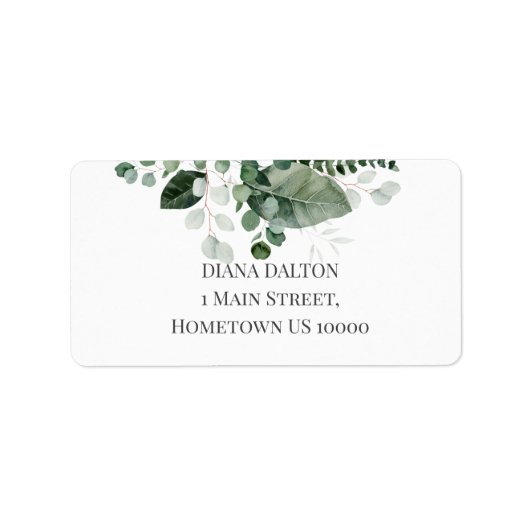 LENTE SCHOONHEID BOTANISCHE GROENE BLADEREN ETIKET (Voorkant)