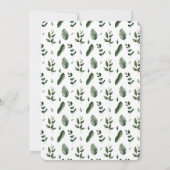 LENTE SCHOONHEID BOTANISCHE GROENE BRUILOFT SAVE THE DATE (Achterkant)