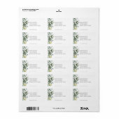 LENTE SCHOONHEID BOTANISCHE GROENE RAND ETIKET (Full Sheet)