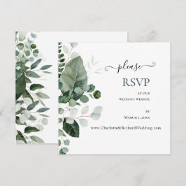 LENTE SCHOONHEID GROEN Bruiloft Website RSVP