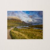 Lente Schotse bergmeer Landschap Highlands Legpuzzel (Horizontaal)