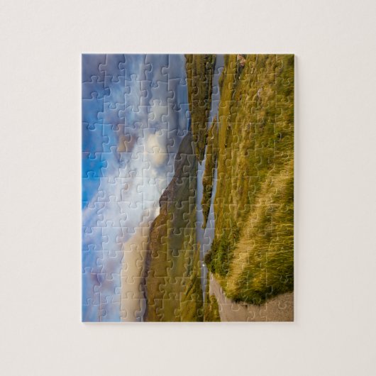 Lente Schotse bergmeer Landschap Highlands Legpuzzel (Verticaal)