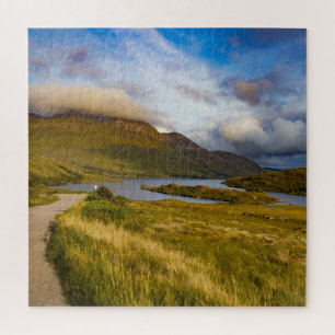Lente Schotse bergmeer Landschap Highlands Legpuzzel