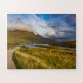 Lente Schotse bergmeer Landschap Highlands Legpuzzel (Horizontaal)