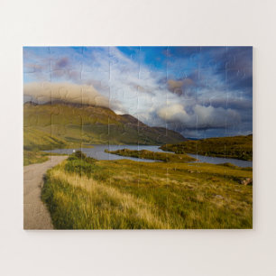 Lente Schotse bergmeer Landschap Highlands Legpuzzel