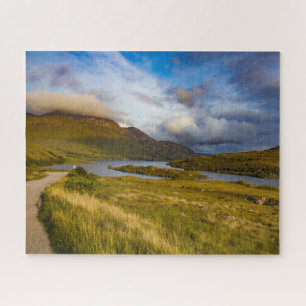 Lente Schotse bergmeer Landschap Highlands Legpuzzel