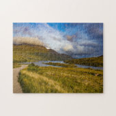 Lente Schotse bergmeer Landschap Highlands Legpuzzel (Horizontaal)