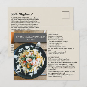 Lente Seizoensrecept Makelaar of Vastgoed Briefkaart