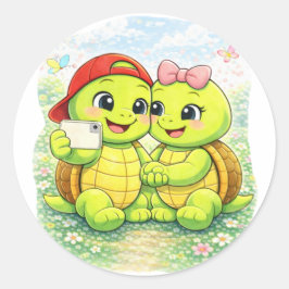 Lente Selfie Ronde Sticker