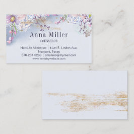 Lente Serene Bloemen Counseling Ministerie Visitekaartje