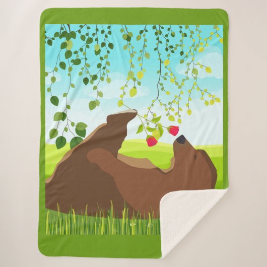 lente sherpa deken (Voorkant)