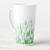 Lente Snowdrops Latte Mok (Linkerhoek)