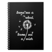 lente /some see a weed some see a wish notitieboek (Voorkant)