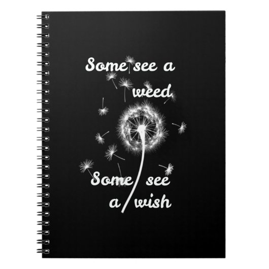 lente /some see a weed some see a wish notitieboek (Voorkant)