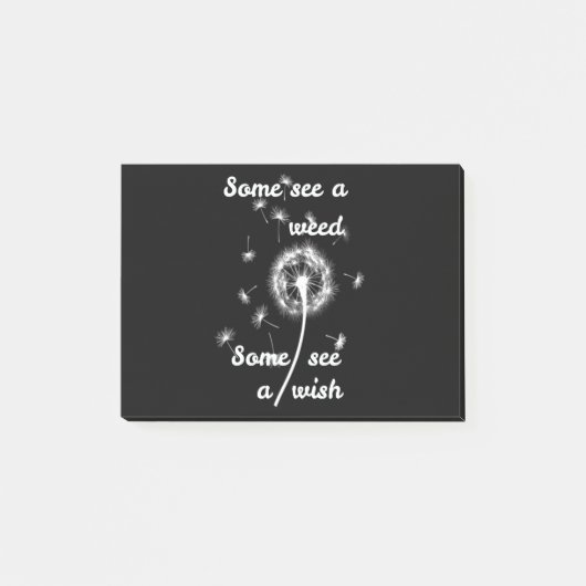 lente /some see a weed some see a wish post-it® notes (Voorkant)