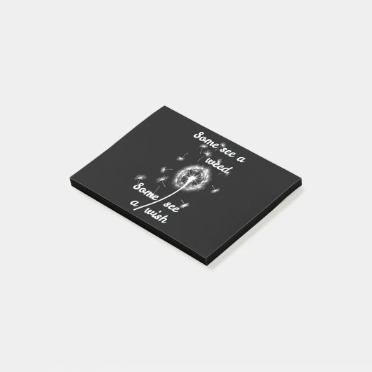 lente /some see a weed some see a wish post-it® notes (Schuin)