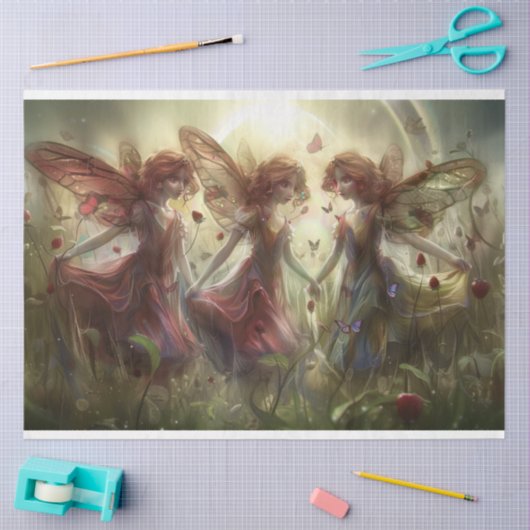 lente sprookje feeën decoupage tissuepapier (Craft)